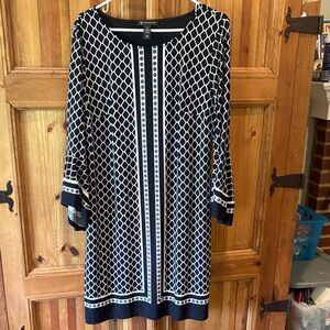 INC International Concepts Black Knit Top with Tag Detail